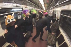 Harlem Shake on the metro