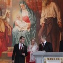 Putin in church alone