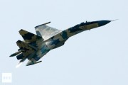 SU-35 in flight